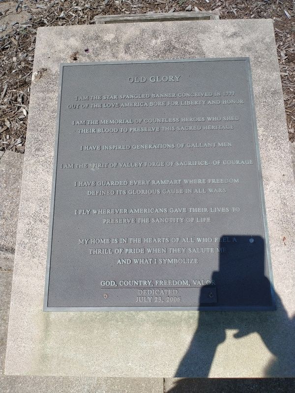 Old Glory Marker. Click for full size. Old Glory Marker image. Click for full size.