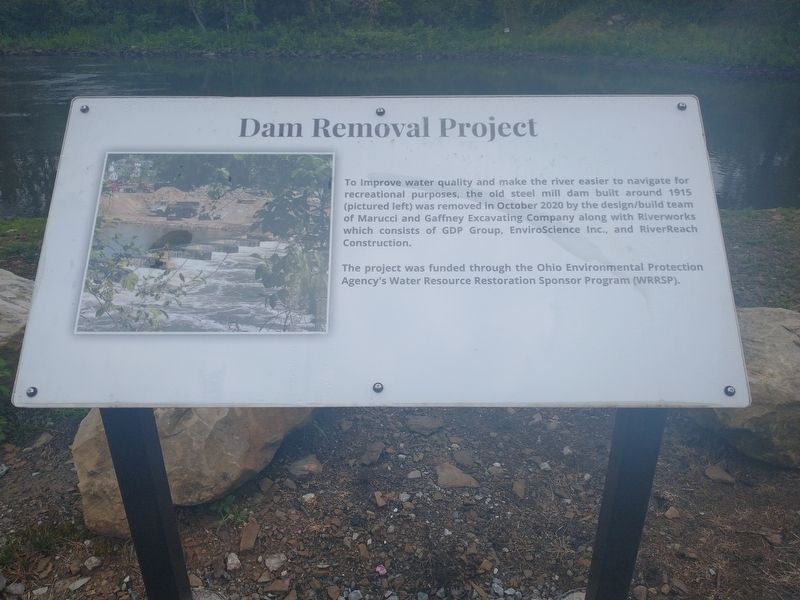 Dam Removal Project Marker image. Click for full size.