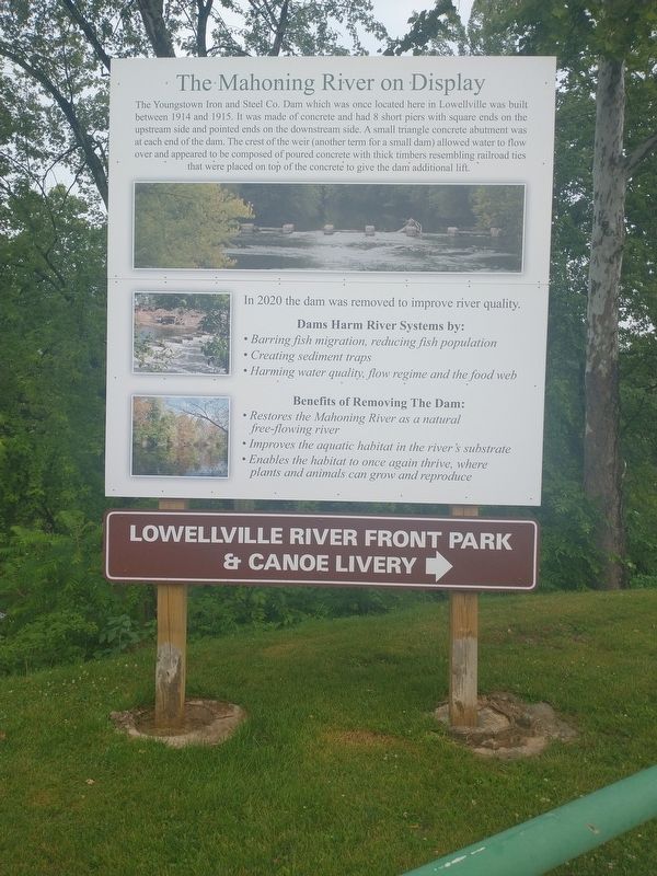 The Mahoning River On Display Marker image. Click for full size.