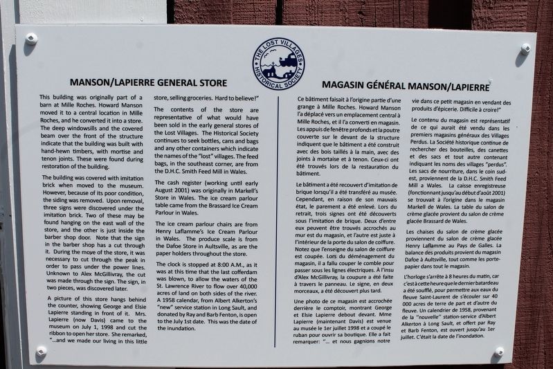 Manson / LaPierre General Store Marker image. Click for full size.