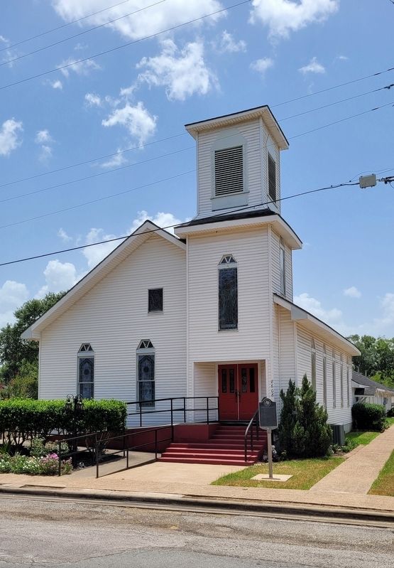 The Needville Methodist Church and Marker image. Click for full size.