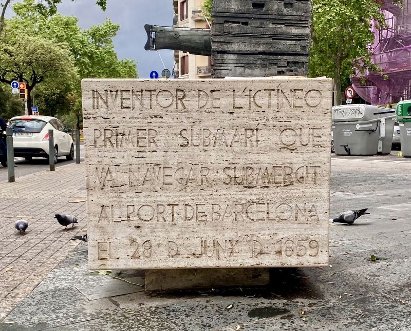 Narcís Monturiol Marker - second panel. Click for full size. Narcís Monturiol Marker - second panel image. Click for full size.
