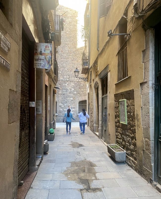 First Street Lighting with Oil Marker - wide view image. Click for full size.