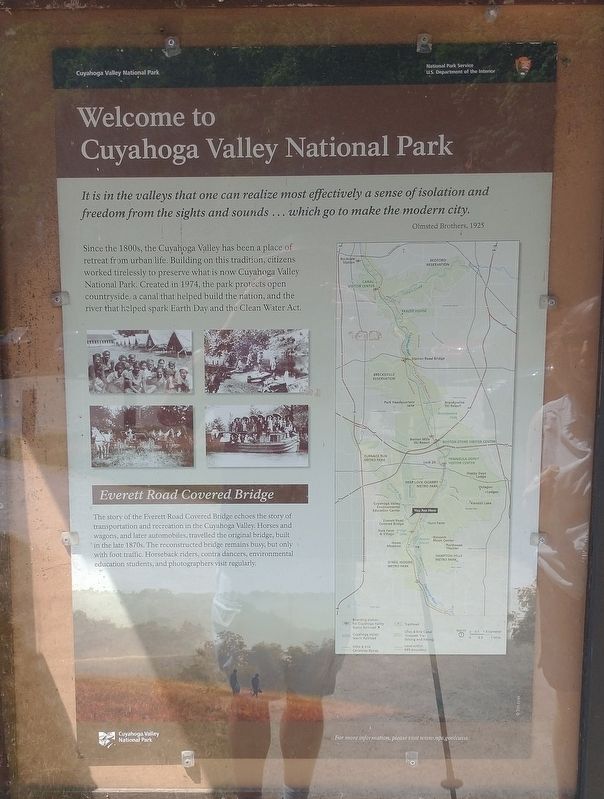 Welcome to Cuyahoga Valley National Park Marker image. Click for full size.