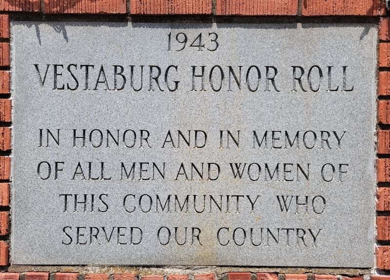 Vestaburg Honor Roll Marker image. Click for full size.