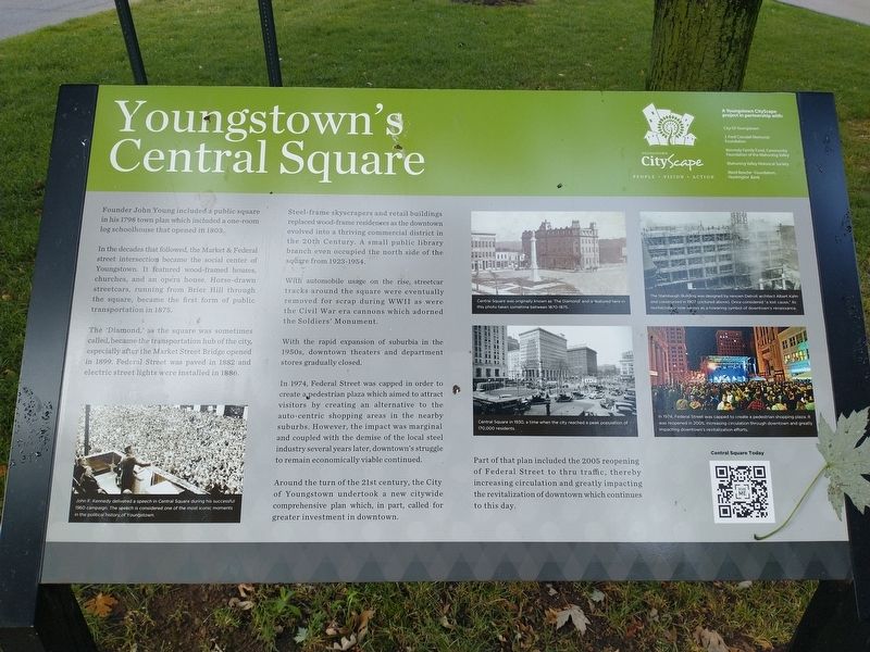 Youngstown's Central Square Marker image. Click for full size.