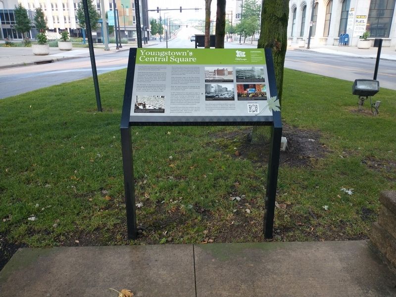 Youngstown's Central Square Marker. Click for full size. Youngstown's Central Square Marker image. Click for full size.