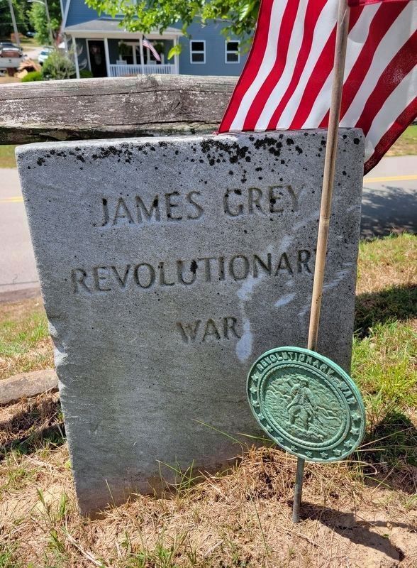 Grave of Revolutionary War Soldier<br>James Grey. Click for full size. Grave of Revolutionary War Soldier<br>James Grey image. Click for full size.