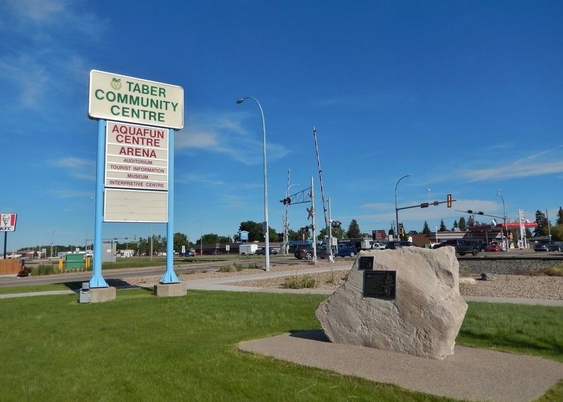 From Tank 77 to Taber Today Marker image. Click for full size.