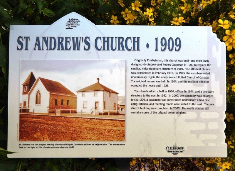 St Andrew's Church 1909 Marker. Click for full size. St Andrew's Church 1909 Marker image. Click for full size.