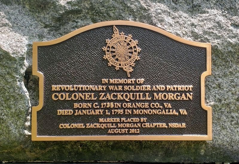 Colonel Zackwill Morgan Marker. Click for full size. Colonel Zackwill Morgan Marker image. Click for full size.