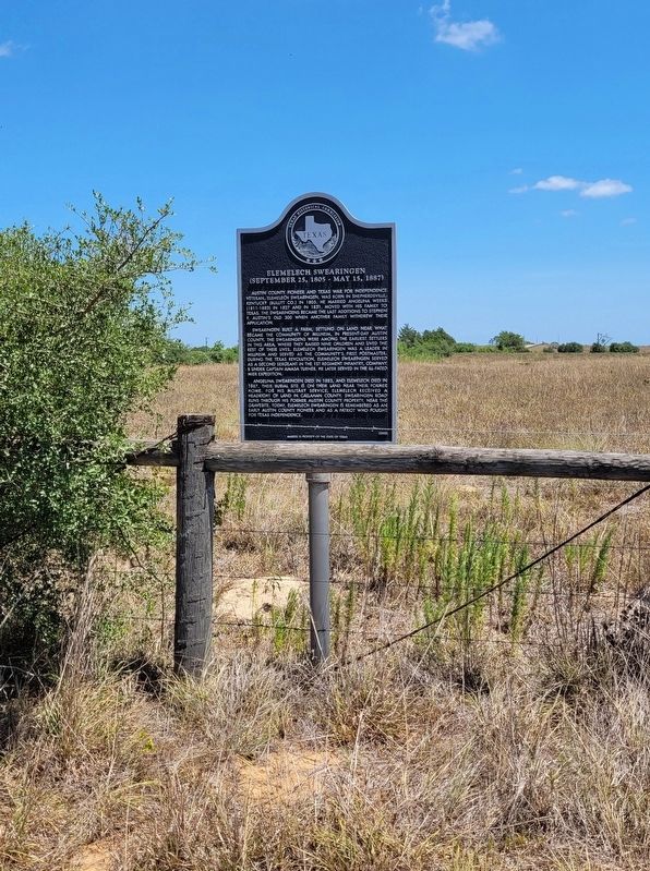 Elemelech Swearingen Marker. Click for full size. Elemelech Swearingen Marker image. Click for full size.