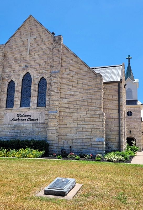 The Welcome Lutheran Church and Marker. Click for full size. The Welcome Lutheran Church and Marker image. Click for full size.