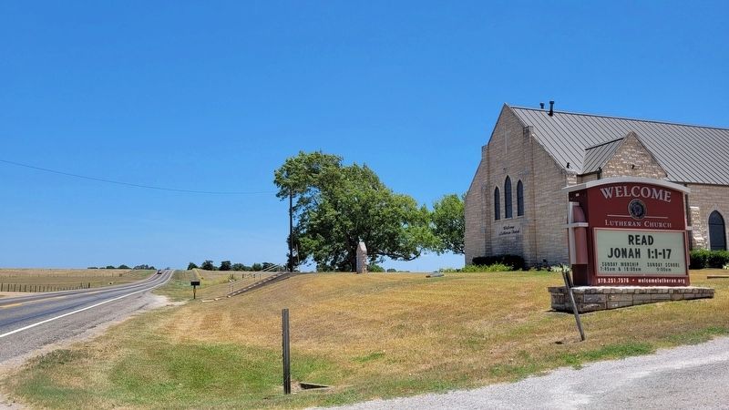 The view of the Welcome Lutheran Church from the street. Click for full size. The view of the Welcome Lutheran Church from the street image. Click for full size.