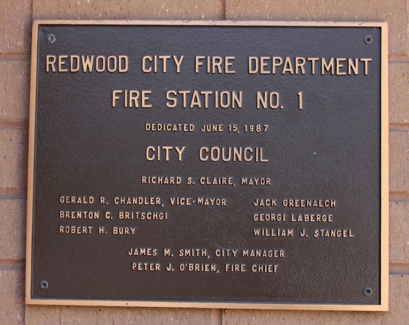 Marker to the left of the front door. Click for full size. Marker to the left of the front door image. Click for full size.