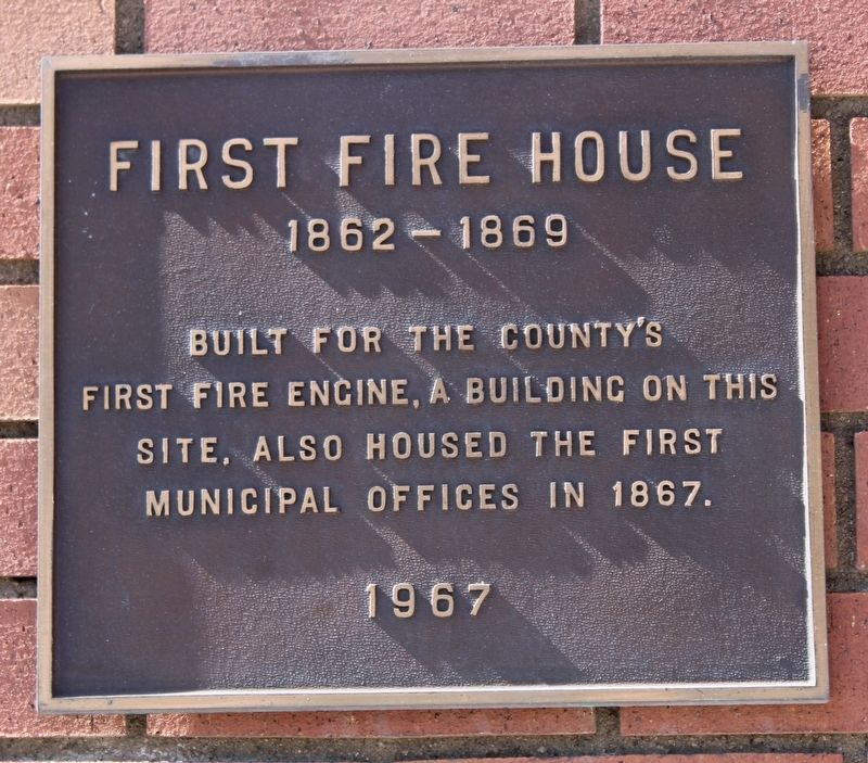 First Fire House Marker image. Click for full size.