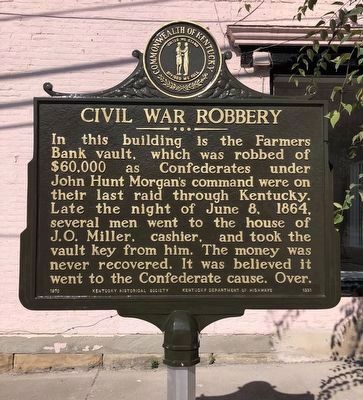 Civil War Robbery Marker image. Click for full size.