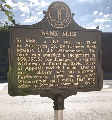 Bank Sues Marker image. Click for full size.