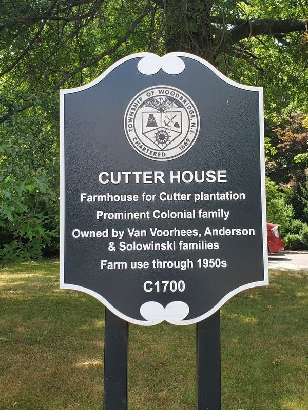 Cutter House Marker. Click for full size. Cutter House Marker image. Click for full size.