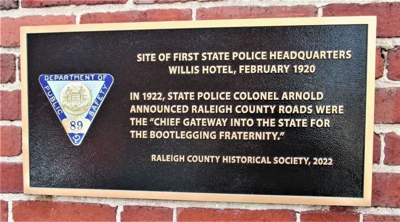 Plaque as mounted. image. Click for full size.