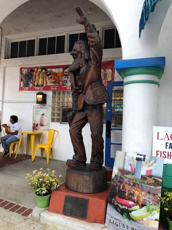 The Laguna Greeter sculpture and Marker. Click for full size. The Laguna Greeter sculpture and Marker image. Click for full size.