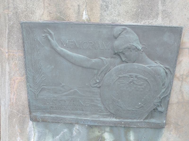 U.S.S. Maine Marker. Click for full size. U.S.S. Maine Marker image. Click for full size.