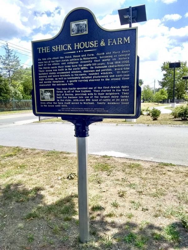 The Shick House & Farm Marker image. Click for full size.