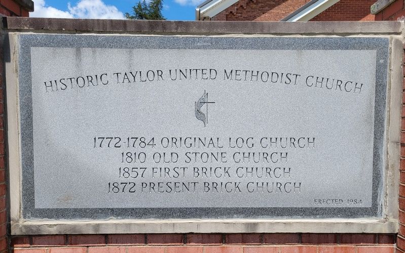 Historic Taylor United Methodist Church Marker. Click for full size. Historic Taylor United Methodist Church Marker image. Click for full size.
