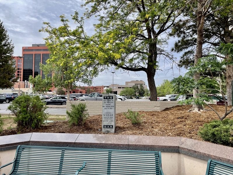 The First Stake of the Fountain Colony Marker image. Click for full size.