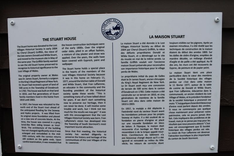 The Stuart House Marker image. Click for full size.
