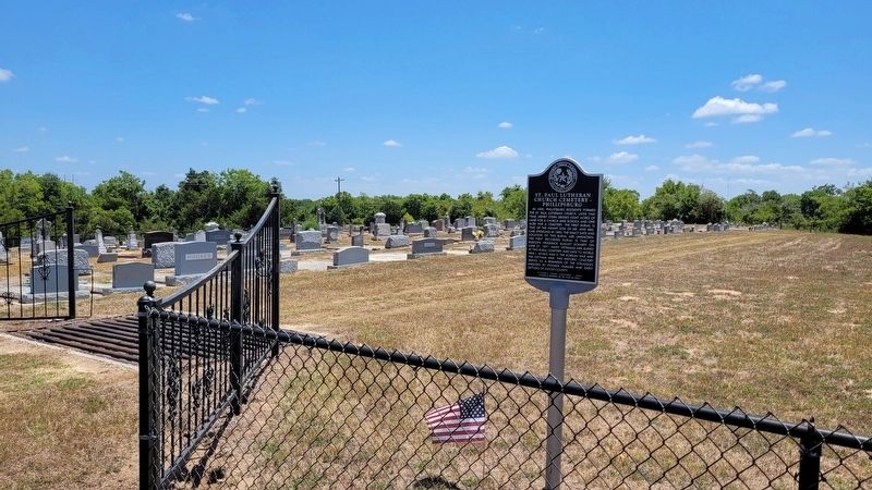 The St. Paul Lutheran Church Cemetery - Phillipsburg and Marker image. Click for full size.