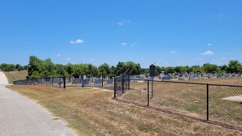 The view of the St. Paul Lutheran Church Cemetery - Phillipsburg and Marker from the street image. Click for full size.