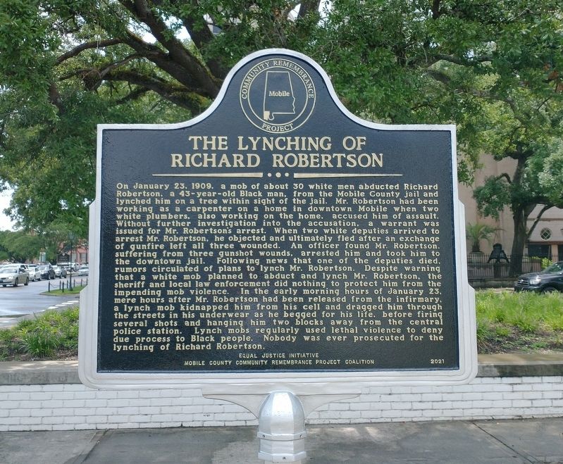 The Lynching of Richard Robertson Marker image. Click for full size.