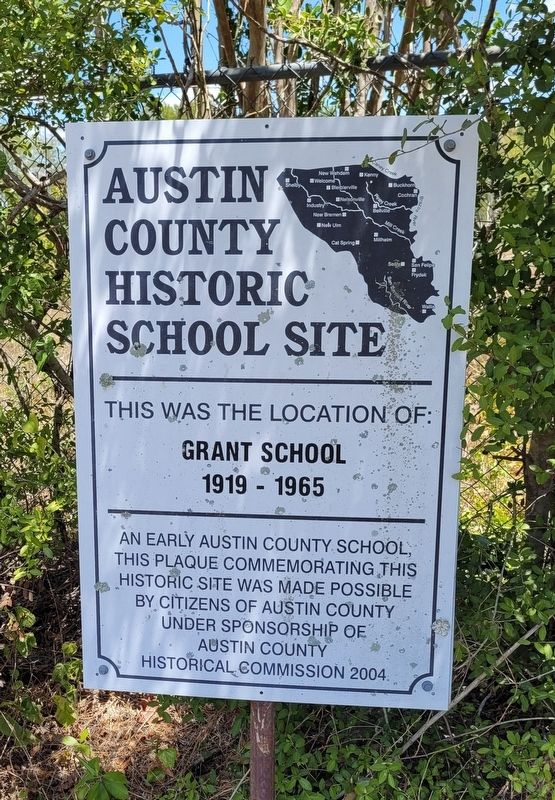 Grant School Marker. Click for full size. Grant School Marker image. Click for full size.