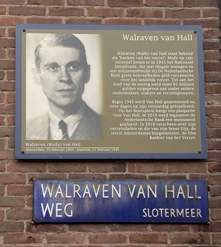 Walraven van Hall Marker image. Click for full size.