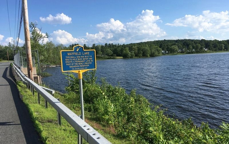 Mayfield Lake Marker. Click for full size. Mayfield Lake Marker image. Click for full size.