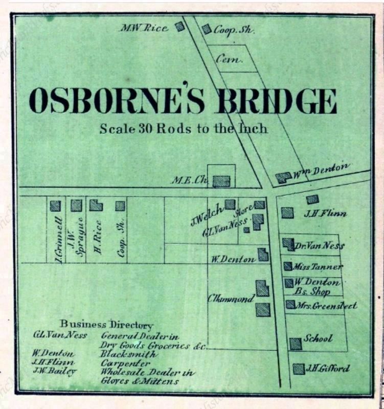 Osborn’s Bridge 1868. Click for full size. Osborn’s Bridge 1868 image. Click for full size.