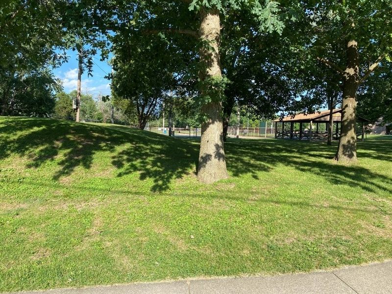 Grassy Mound Served as City's First Stage for Outdoor Performances. Click for full size. Grassy Mound Served as City's First Stage for Outdoor Performances image. Click for full size.