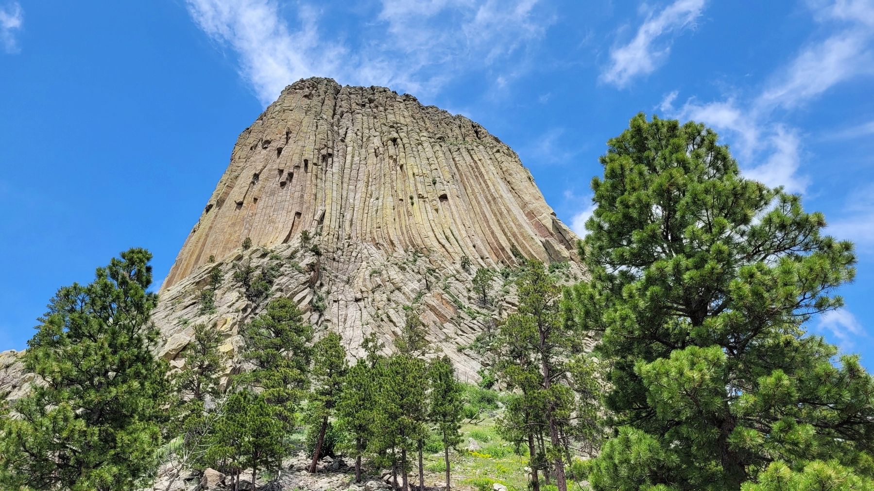 The view of the Devils Tower image. Click for full size.