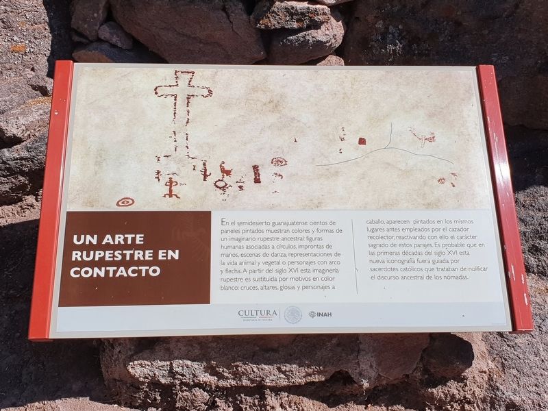 Rock art in contact Marker. Click for full size. Rock art in contact Marker image. Click for full size.