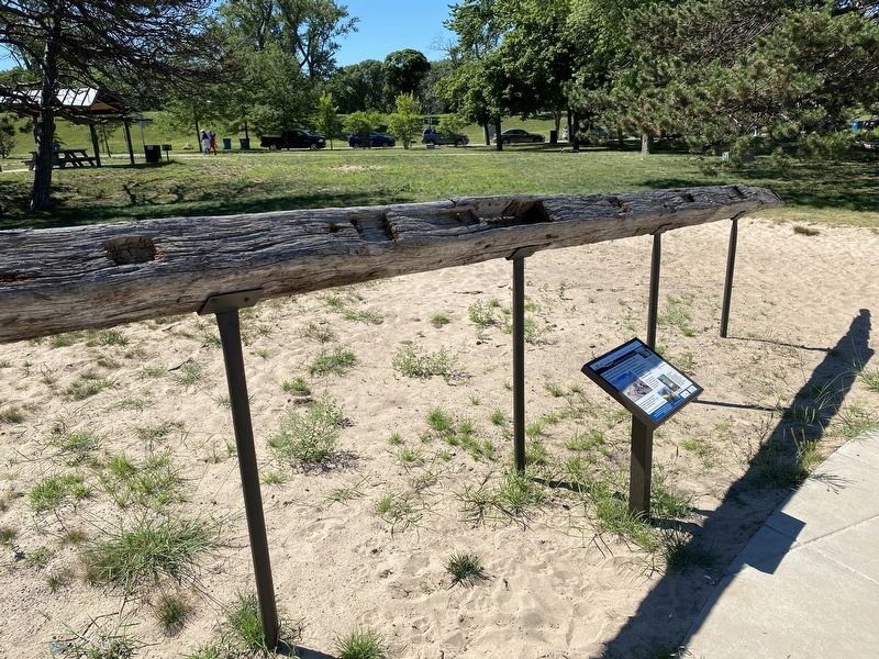 Location of the Marker in front of the 'Mystery Timber' image. Click for full size.