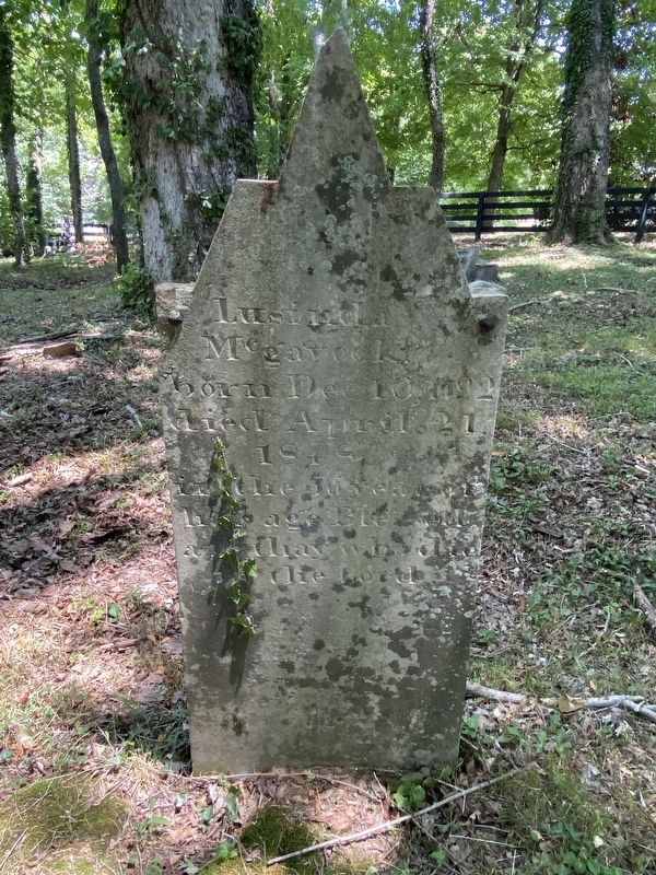 Lucinda McGavock�s headstone image. Click for full size.