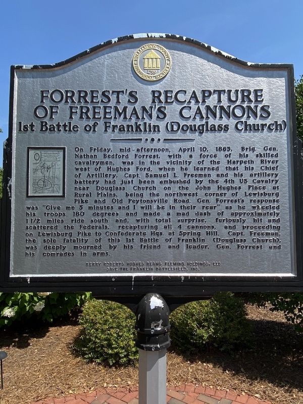 Forrests Recapture of Freemans Cannons Marker image. Click for full size.