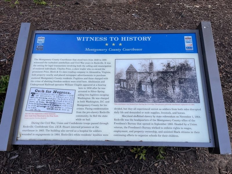 Witness to History Marker. Click for full size. Witness to History Marker image. Click for full size.