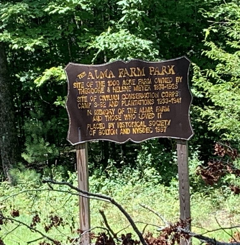 The Alma Farm Park Marker. Click for full size. The Alma Farm Park Marker image. Click for full size.