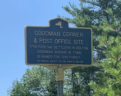 Goodman Corner and Post Office Site Marker image. Click for full size.