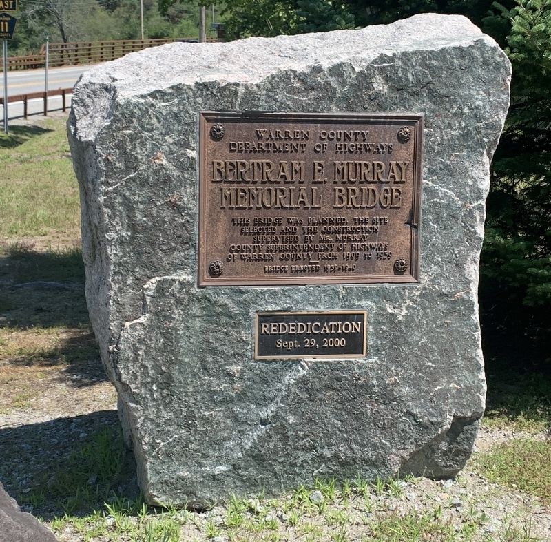 Bertram E. Murray Memorial Bridge Marker. Click for full size. Bertram E. Murray Memorial Bridge Marker image. Click for full size.