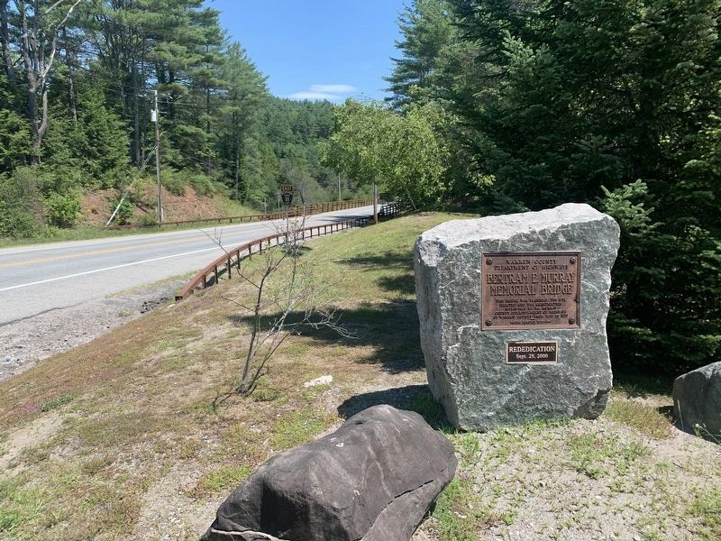 Bertram E. Murray Memorial Bridge Marker. Click for full size. Bertram E. Murray Memorial Bridge Marker image. Click for full size.