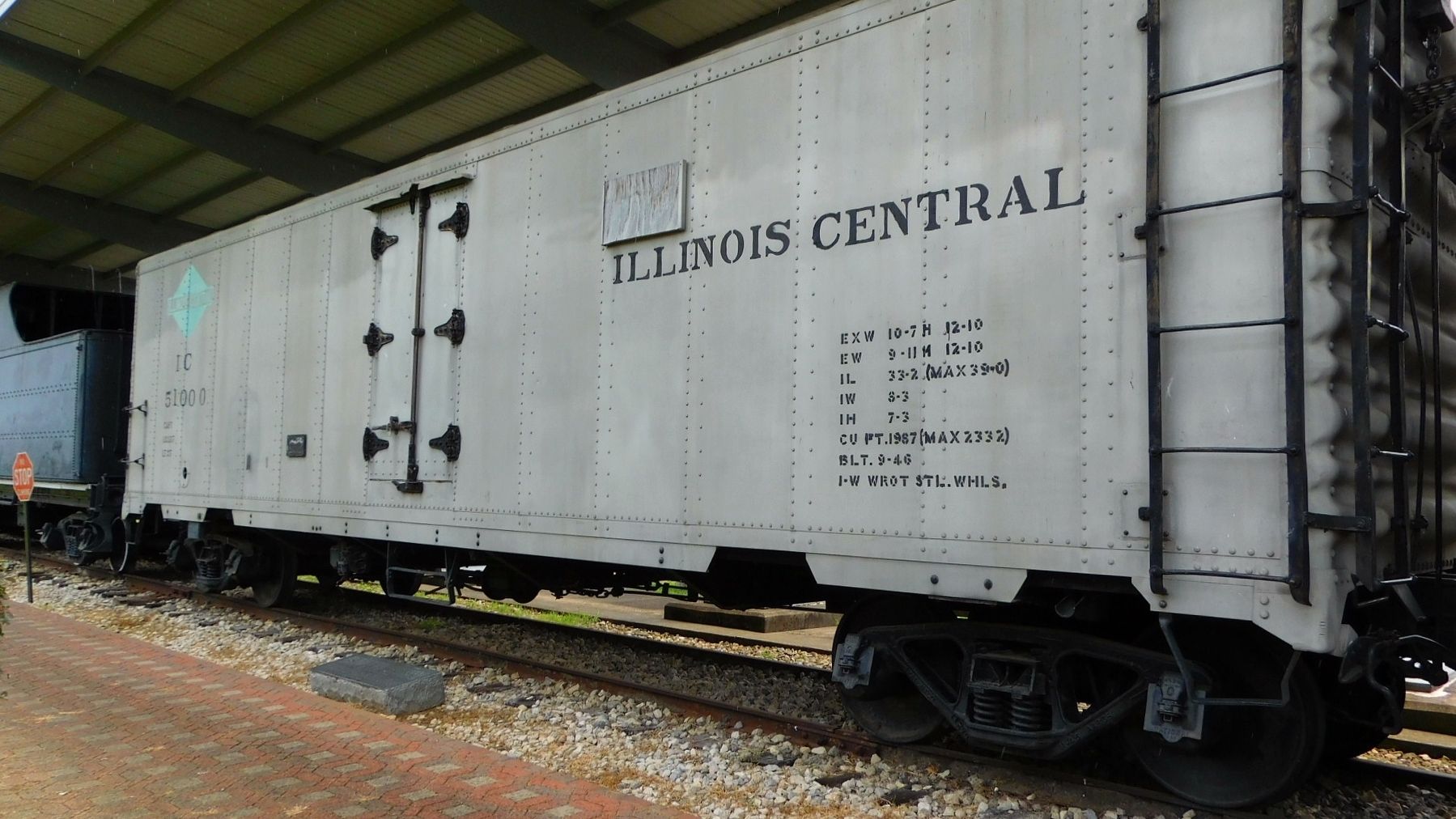 Aluminum Refrigerator Car #51000 Marker image. Click for full size.