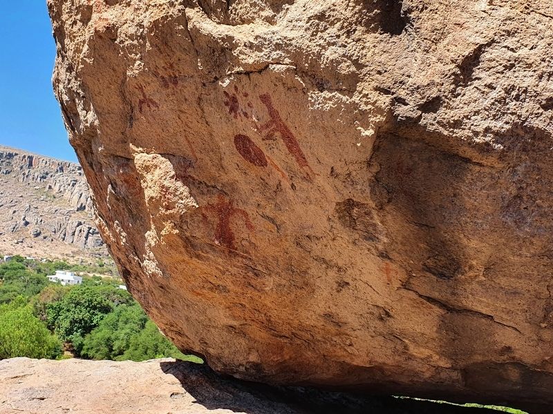 Petroglyphs near The human figure Marker. Click for full size. Petroglyphs near The human figure Marker image. Click for full size.